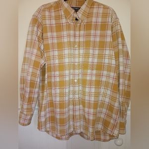 Men's National Outfitters Long Sleeve Plaid Button Down Flannel Shirt Size 2 XL